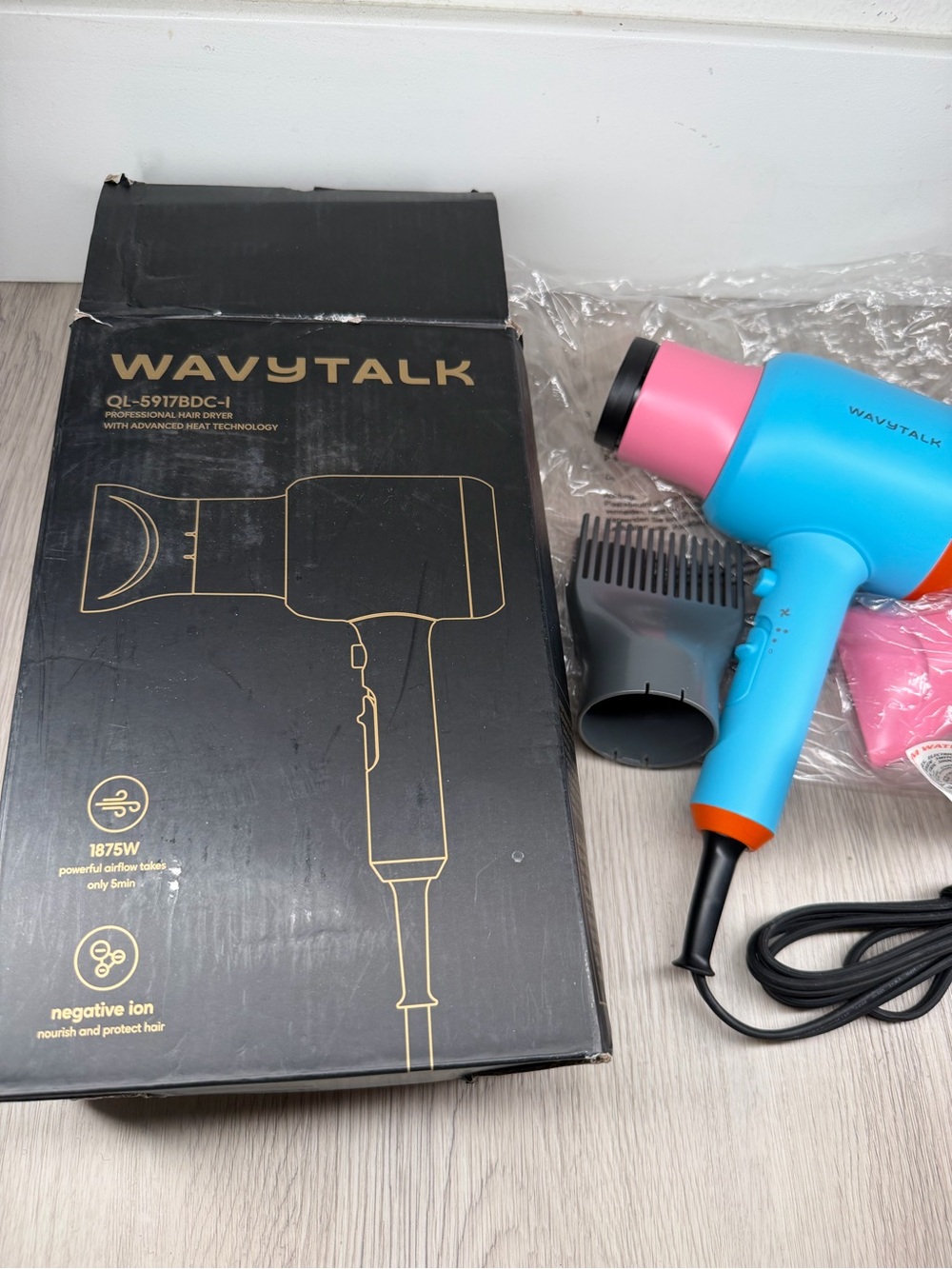 WAVYTALK Blue & Pink professional Hair Dryer